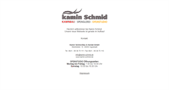 Desktop Screenshot of kamin-schmid.de